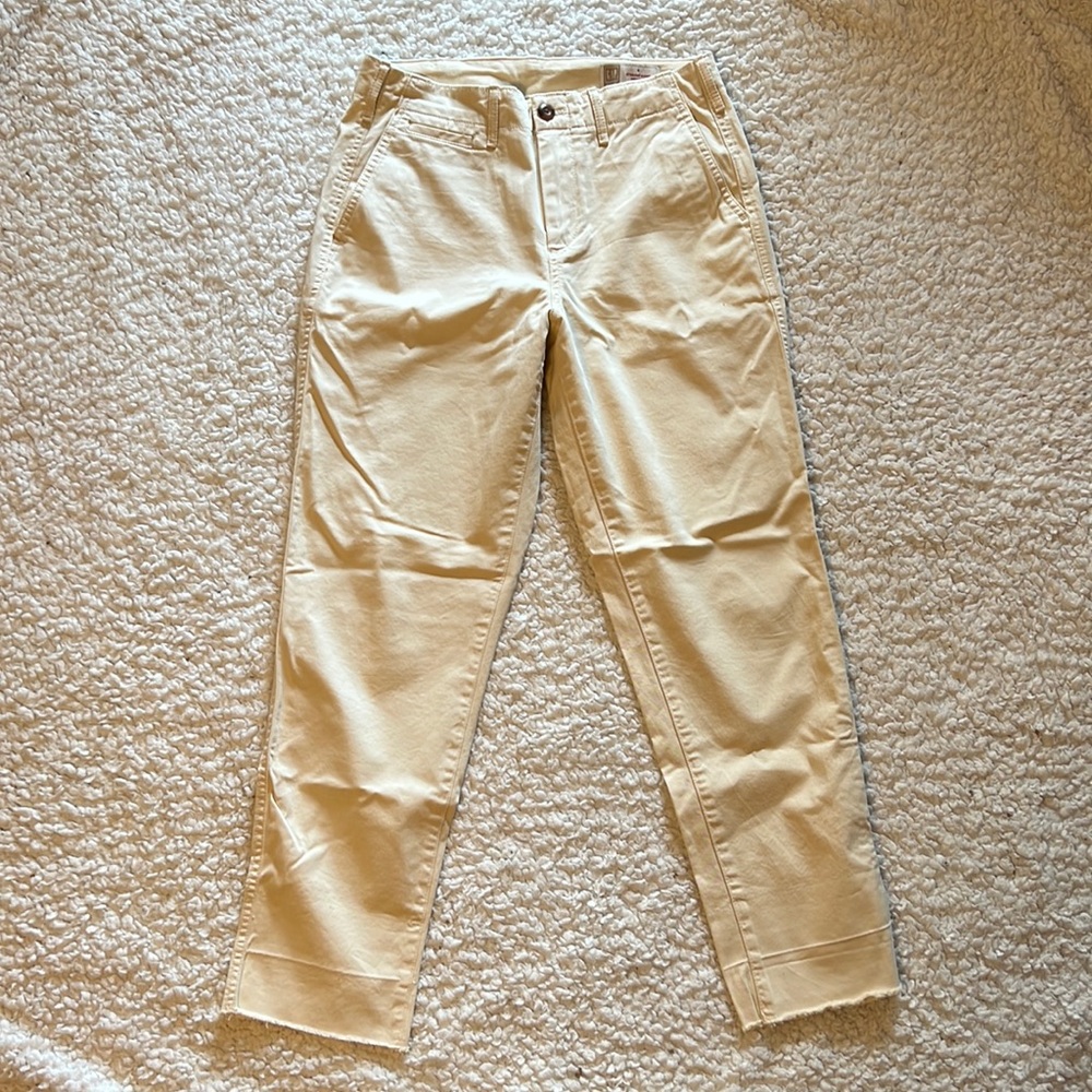 Gap Straight High Rise Khakis
